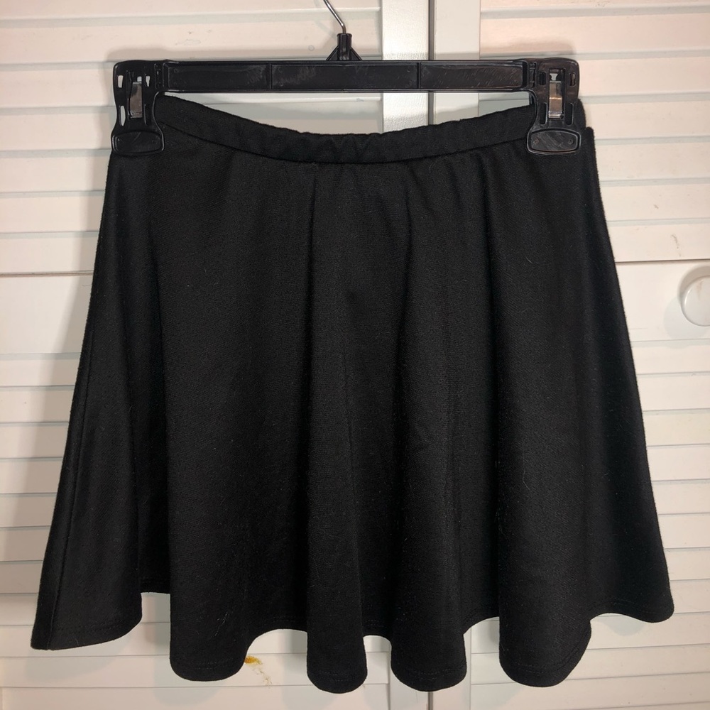 Black mini skirt